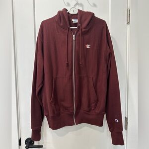 Champion UO Exclusive Zip-Up Sweatshirt - Medium